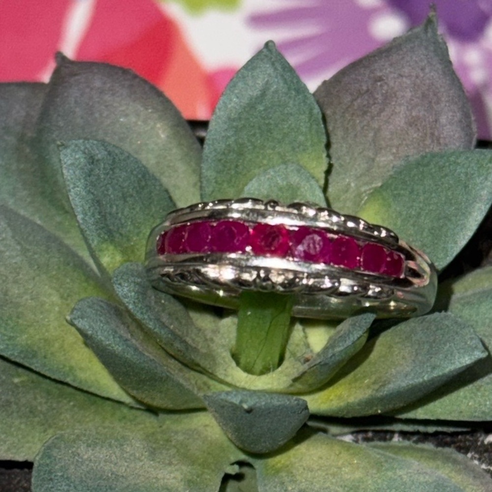 Silver Ruby Ring - image 4